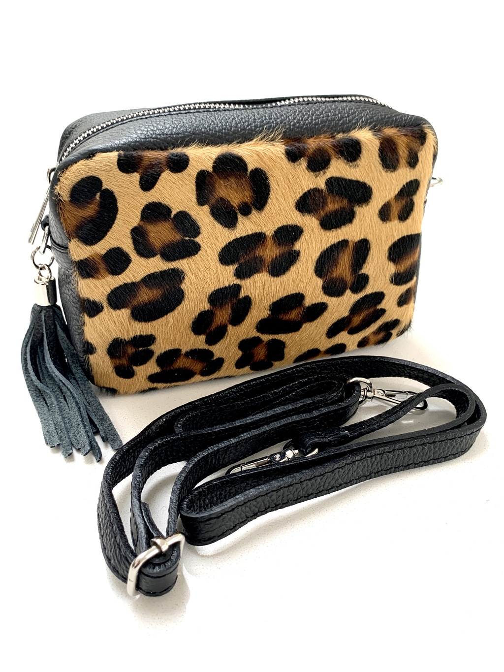 Leopard Print Leather Box Bag – Olive & me