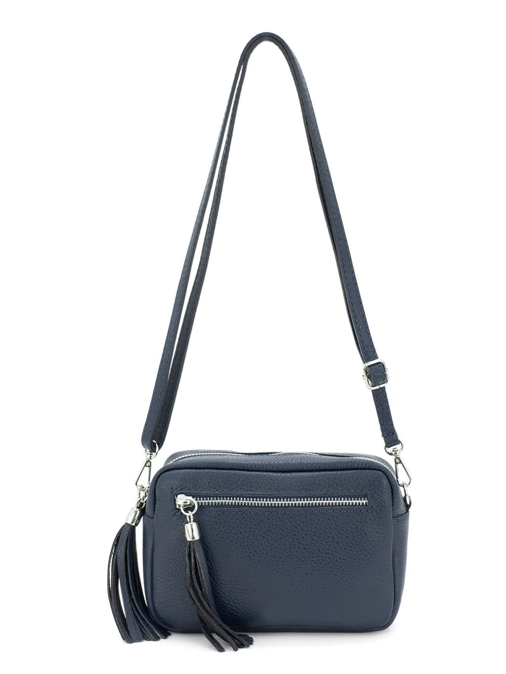 box bag navy with strap