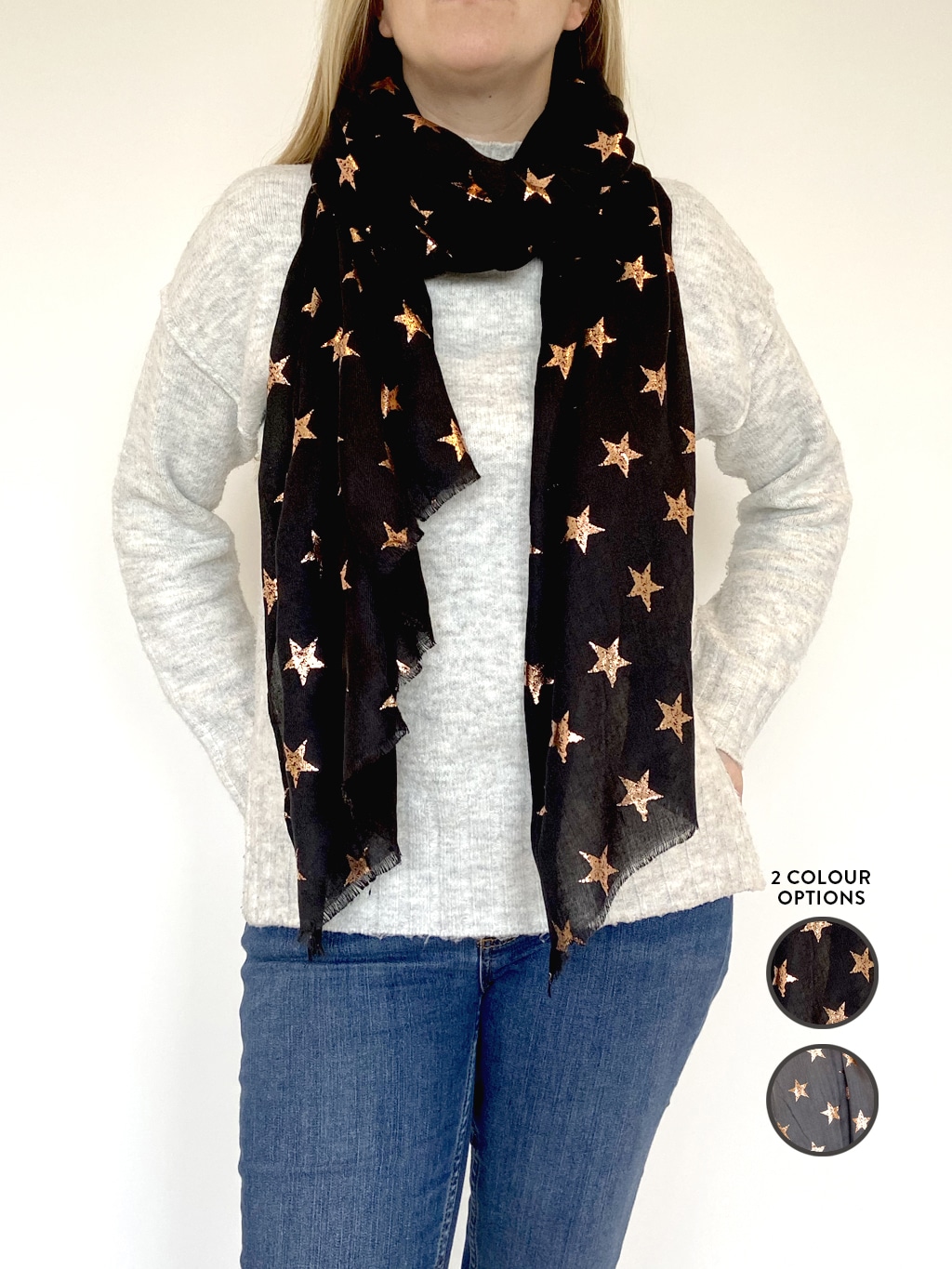 Star metallic scarf