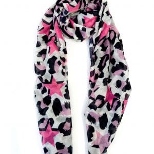 pink star scarf full length