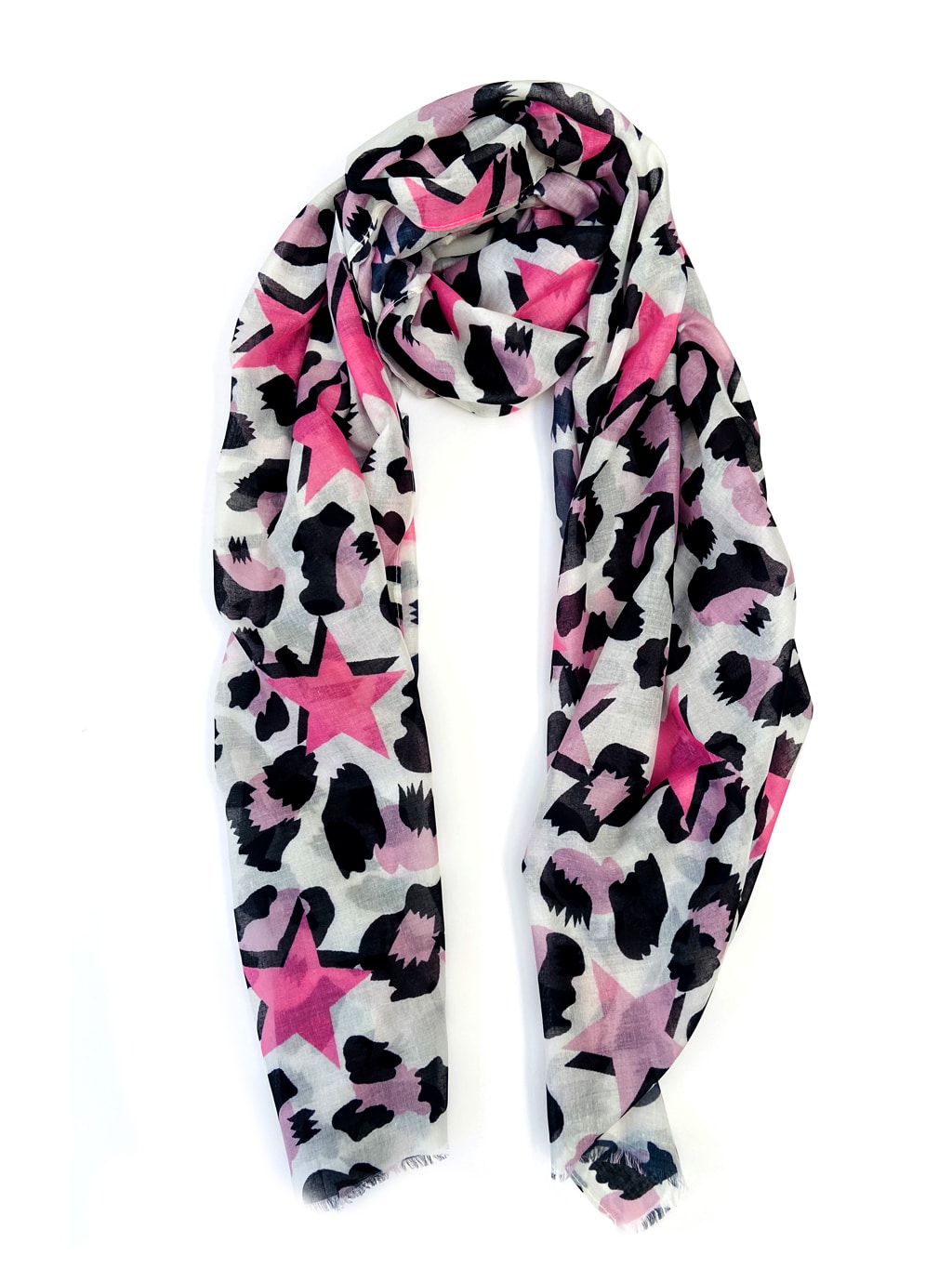 pink star scarf full length